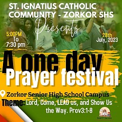 A flyer for a SHS church program