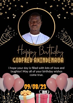 Founder's birthday flyer