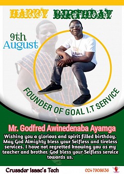 Founder's birthday flyer by our student