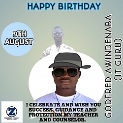 Founder's birthday flyer by our student