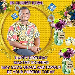 Founder's birthday flyer by our student (a medical Doctor)