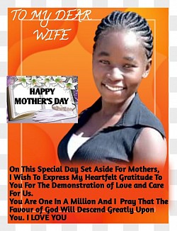 Mother's Day flyer for Mrs. Godfred Awindenaba