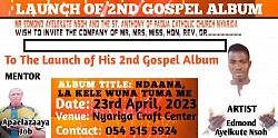 Album launch envelope