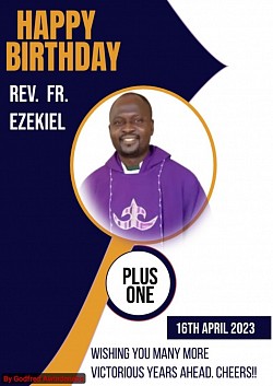 Rev. Fr. Ezekiel's birthday flyer