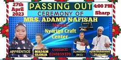 Passing out ceremony flyer