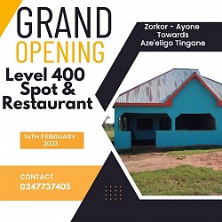 Grand opening flyer