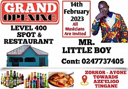 Poster for grand opening