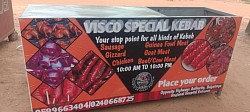 A printout 3 by 7 feet banner